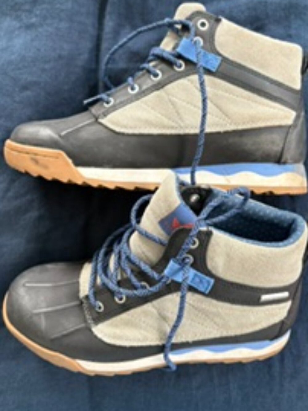 Forsake Patch Mid Waterproof Duck Boots | Blue & Black | Size 7